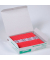 Heftstreifen BRG660622, Karton mit Metalldeckleiste, rot