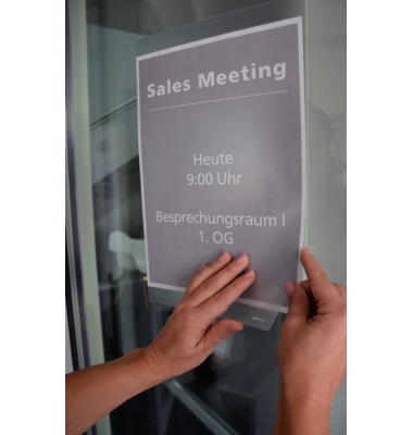 Selbsthaftendes InfoDisplay, A3 für ein schnelles