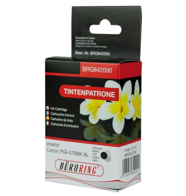 Tintenpatrone schwarz für Canon, PIXMA MG5750, MG6850, MG7750,