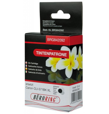 Tintenpatrone schwarz für Canon, PIXMA MG5750, MG6850, MG7750,