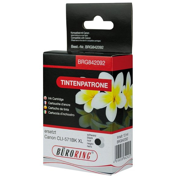 4016058842925 - Tintenpatrone schwarz für Canon PIXMA MG5750 MG6850 MG7750 4016058842925 BRG842092