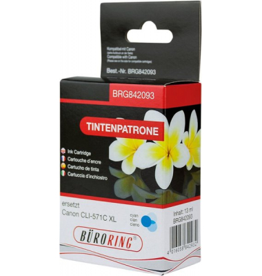 Tintenpatrone cyan für Canon, PIXMA MG5750, MG6850, MG7750,