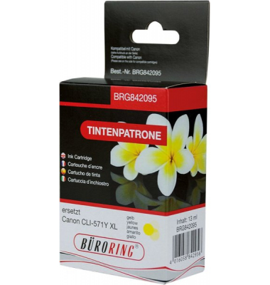 Tintenpatrone gelb für Canon, PIXMA MG5750, MG6850, MG7750,