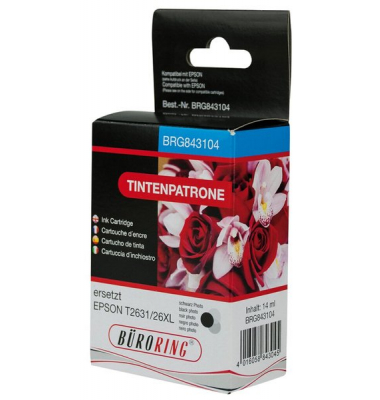 Druckerpatrone Universal BRG843104 (kompatibel mit Epson), fotoschwarz, 14 ml