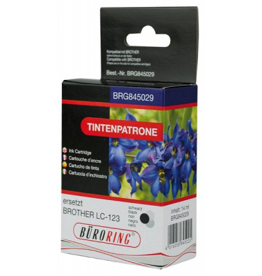 Tintenpatrone schwarz für Brother, DCP-J132W, DCP-J152W, DCP-J172W,