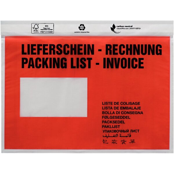4016737000622 - Lieferscheintaschen UNIPACK 522V0005019 C5 LIEFERSCHEIN - RECHNUNG selbstklebend 4016737000622 250 Stück 4016737000622 - Lieferscheintaschen UNIPACK 522V0005019 C5 LIEFERSCHEIN - RECHNUNG selbstklebend 4016737000622 250 Stück