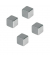 Neodym-Haftmagnete HMN1010 Würfel 10x10 (BxL) silber 3000g Haftkraft