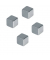 Neodym-Haftmagnete HMN1010 Würfel 10x10 (BxL) silber 3000g Haftkraft