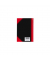 Chinakladde 100302825, schwarz/rot, A6, liniert, 70g, 96 Blatt / 192 Seiten