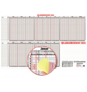 Urlaubsplaner 12-30MB, 15 Monate / Januar bis März (Folgejahr), 985x600mm (HxB), 2023, für 40 Mitarbeiter, 2026
