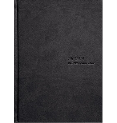 Terminplaner 59700, Manager, schwarz, 1 Woche / 2 Seiten, 21x26cm (A4), 2024