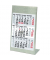 Dreimonatskalender Tischaufsteller 77000, 3 Monate / 1 Seite, 10,5x23cm, 2025