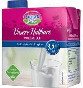 Sachsen H-Milch, 3,5 %, 0,5 Liter mit Schraubverschluss, ultrahocherhitzt