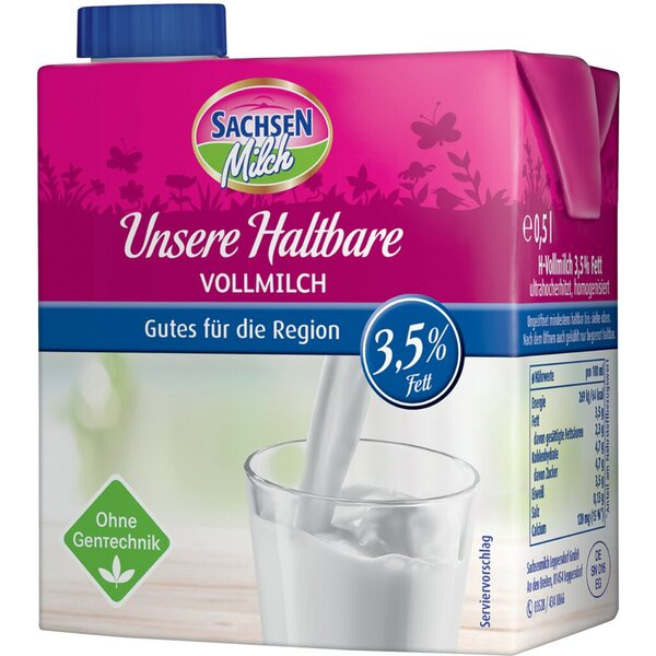 4025839046490 - Sachsen H-Milch 35 % 05 Liter mit Schraubverschluss ultrahocherhitzt 4025839046490 50837 12 Lit