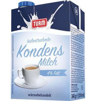 130641 Kondensmilch 4% Fett, teilentrahmt, eingedickt