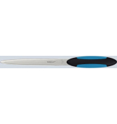Brieföffner Softgrip, schwarz/blau, rostfrei