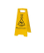 Warnschild "Achtung" 5-sprachig gelb 240x610mm
