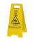 Warnschild "Achtung" 5-sprachig gelb 240x610mm