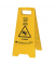 Warnschild "Achtung" 5-sprachig gelb 240x610mm