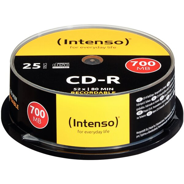 4034303000531 - Cakebox Spindel CD-R 12cm 1x25 Intenso CD-R 80   700MB 52x Speed Cakebox Spindel 1001124 4034303000531