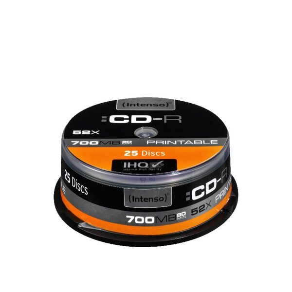 4034303004126 - CD-Rohlinge 1801124 CD-R 700 MB   80min Spindel  4034303004126 Intenso