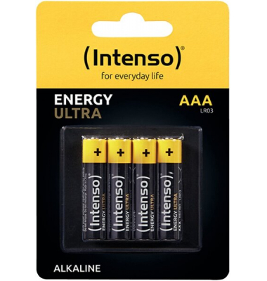 Batterie Energy Ultra AAA, LR03 Alkaline Mangnese, 1250 mAh