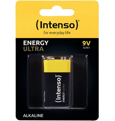 Batterie Energy Ultra, 9V-Block / E-Block / 6LR61, 9 Volt