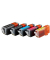 Druckerpatrone 18-501 kompatibel zu Canon PGI-525BK, CLI-526BK C/M/Y, Multipack, schwarz, cyan, magenta, gelb