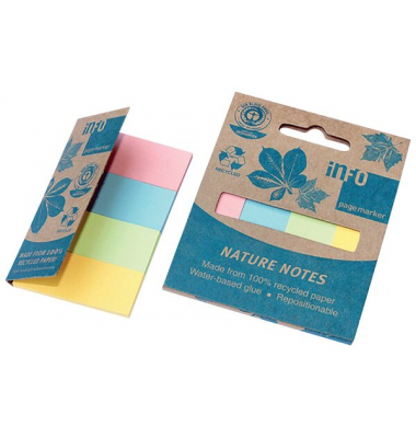 Haftmarker 5670-88B, 20x50mm, gelb/hellgr&uuml;n/hellblau/rosa, ohne, Rechteckig