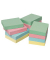 Haftnotizen 5653-88BOX, Recycling, 75x75mm, grün/gelb/rosa/blau, quadratisch