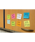 Haftnotizen 5654-53BOX, Box, 75x75mm, orange/weiss/gelb/blau/grün/pink, quadratisch