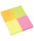 Haftnotizen 1651-39BOX, Box, 50x40mm, gelb/orange/pink/grün, rechteckig