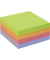Haftnotizen 5654-97BOX, Recycling, 75x75mm, farbig sortitert (gr&uuml;n/orange/pink/violett), quadratisch