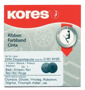 Farbband Gr. 1 schwarzrot für DIN Doppelspule