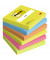 Haftnotizen 654-TFEN, Notes Energetic Collection, 76x76mm, 5-farbig sortiert (ultragelb/neonorange/ultrapink/ultrablau/neongr&uuml;n)