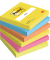 Haftnotizen 654-TFEN, Notes Energetic Collection, 76x76mm, 5-farbig sortiert (ultragelb/neonorange/ultrapink/ultrablau/neongr&uuml;n)