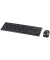 Tastatur-Maus-Set Cortino 182664, kabellos (USB-Funk), klein, flach, Sondertasten, schwarz