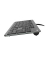 PC-Tastatur KC-700 00182652, mit Kabel (USB), leise, anthrazit, schwarz