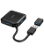 Hub, USB A/USB C, Geräteanschlüsse: 4 an 1, schwarz