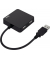 Hub, manuell, USB 2.0, Geräteanschlüsse: 4 an 1, schwarz