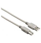 USB-Kabel 200902, 5m, USB-A auf USB-B, grau