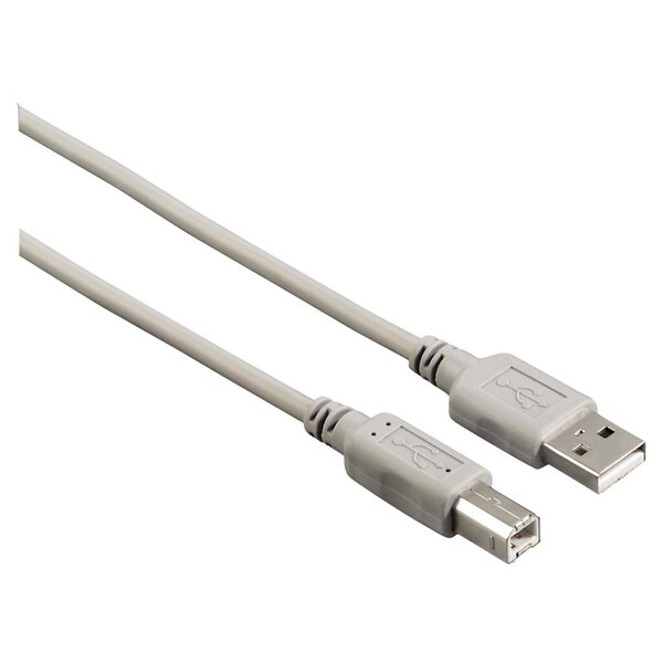 4047443442352 - USB Anschlusskabel A-Stecker-B-Stecker 5m grau verbindet PC 4047443442352 Hama