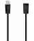 Verlängerungskabel, 2 x USB A - SteckerBuchse, L: 5 m, schwarz
