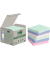 Haftnotizen 7100259123, Recycling Notes Rainbow, 76x76mm, farbig sortiert (blau/gr&uuml;n/pink), quadratisch