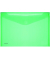 Dokumententasche 40101-54, A4 quer, transparent gr&uuml;n, Kunststoff, Klettverschluss