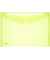 Dokumententasche 40101-64, A4 quer, transparent gelb, Kunststoff, Klettverschluss