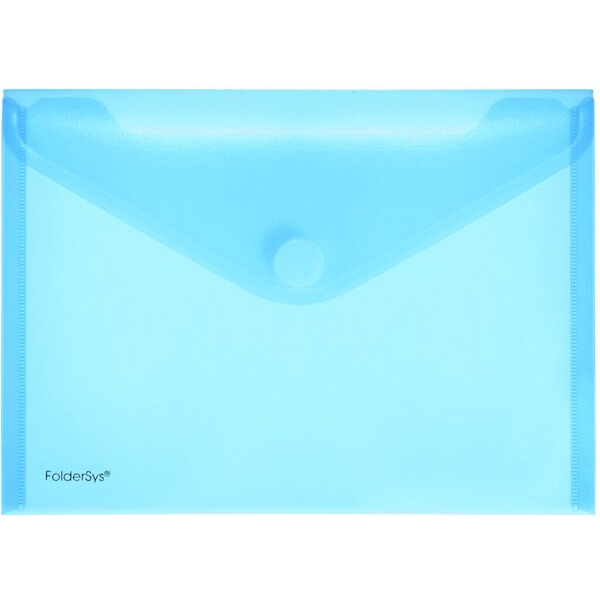 4250037413045 - Dokumententasche 40102-44 A5 quer transparent blau Kunststoff Klettverschluss 4250037413045 10 Stück