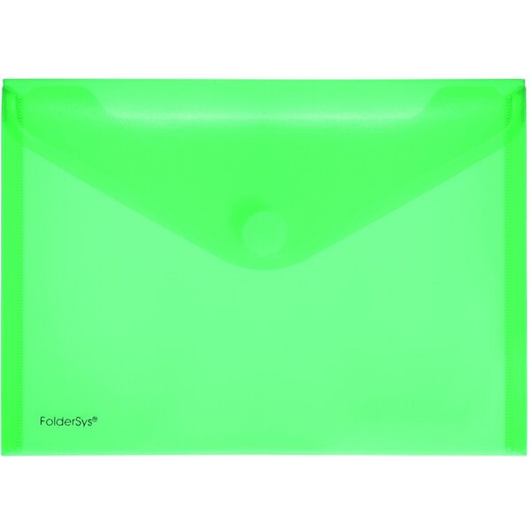 4250037413076 - Dokumententasche 40102-54 A5 quer transparent grün Kunststoff Klettverschluss 4250037413076 10 Stück