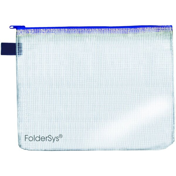FolderSys Reißverschlußtasche Mesh Bag PVC B6 220x173mm farblos