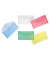 Dokumententasche 40103-94, Din Lang, transparent blau/gr&uuml;n/rot/gelb und farblos, Polypropylen (PP), Klettverschluss